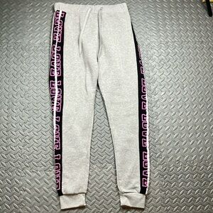 Bobbie Brooks Women’s Gray Joggers with Pink‎ Love Print Size M